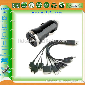 Promotional dual usb car charger 9v